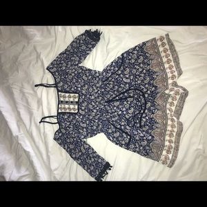 Open shoulder romper